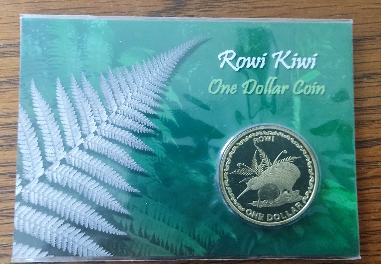 Rowi kiwi 2005 kolekcjonerska moneta 1$ Nowa Zelandia