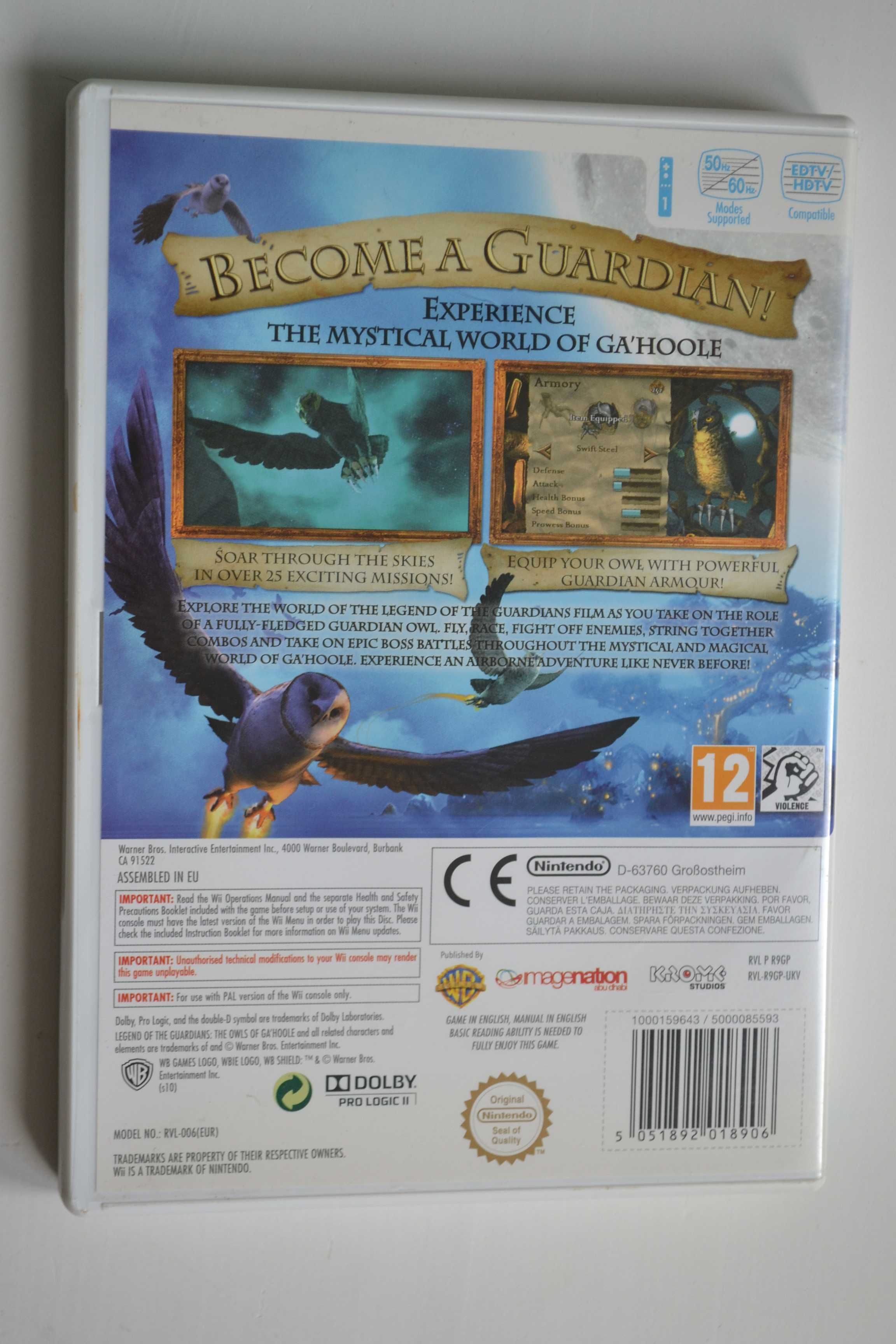 Legend Of The Guardians The Owls Of Ga'hoole  WII