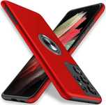ETUI do Samsung Galaxy S21 Ultra z uchwytem RING czerwone NOWE w945