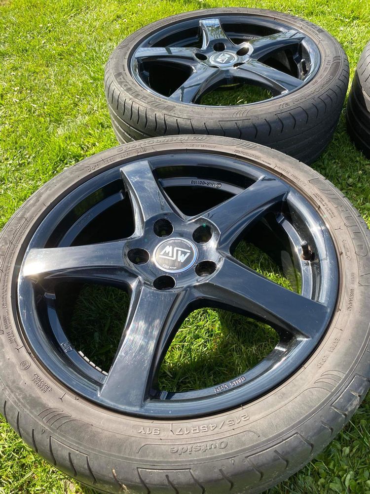 Alufelgi opony koła audi a3 czarne alumy 17 cali 5x112