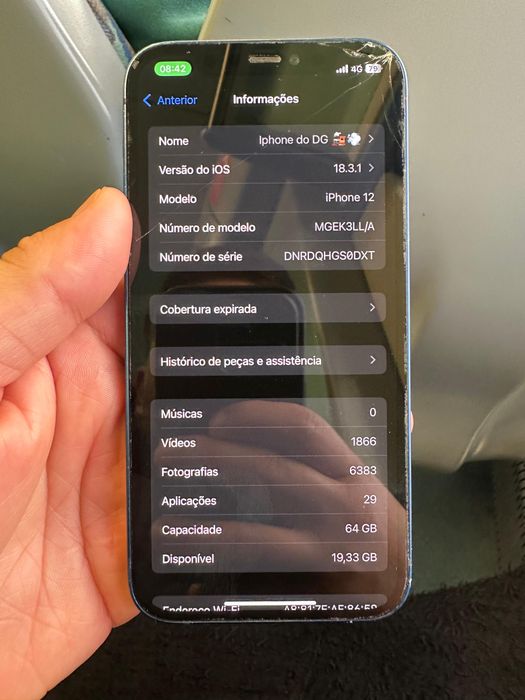 Iphone 12 caracteristicas e estado como se ve nas fotos