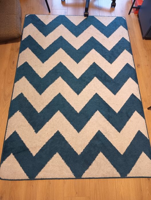 Dywan Łuszczów 120*170  niebiesko-beżowy