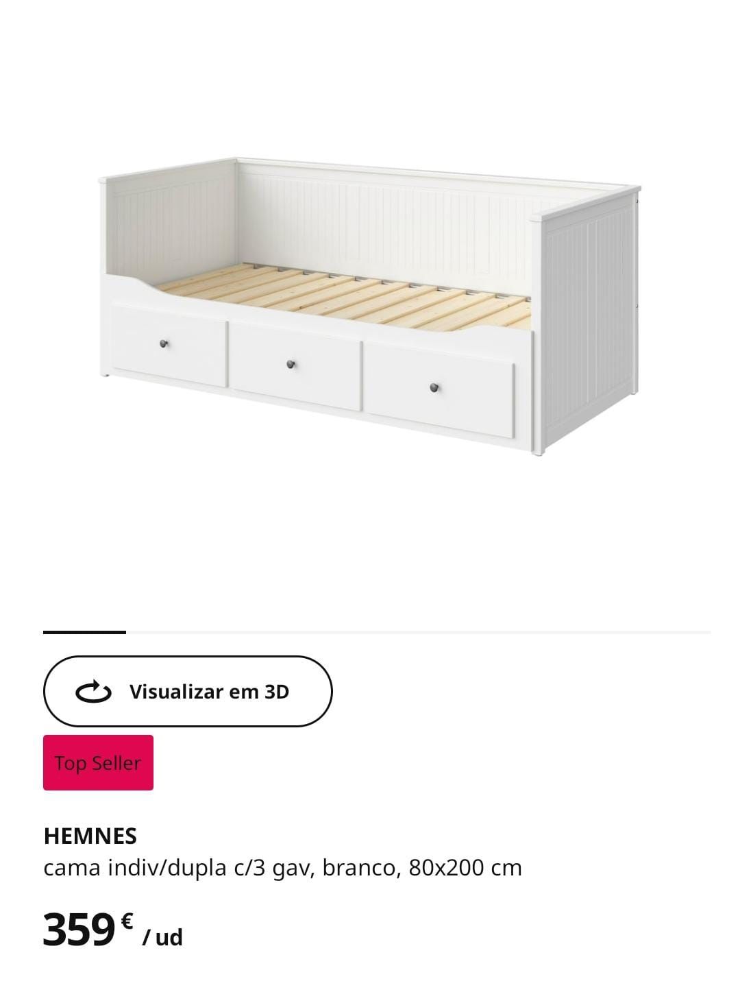 Cama solteiro ikea