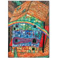 Friedensreich Hundertwasser kolorowa abstrakcja plakat 50x70 cm