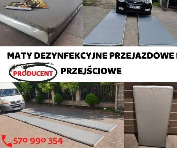 Mata dezynfekcyjna PRZEJŚCIOWA 100x100cm -Maty przejazdowe- PRODUCENT