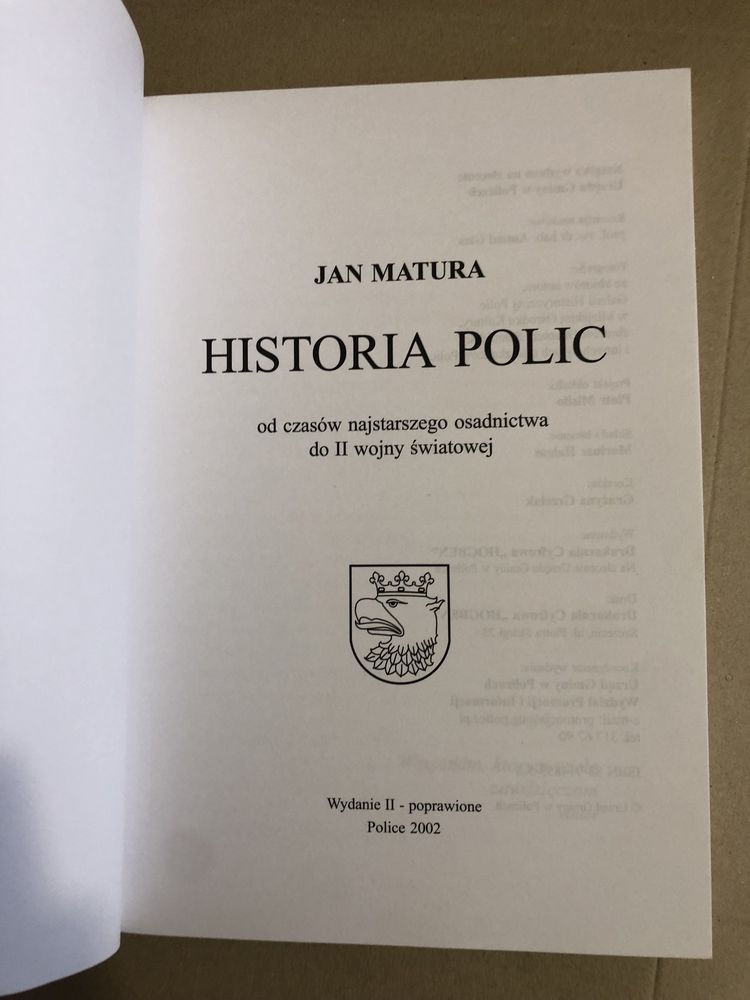 Historia Polic , wyd. 2 , Jan Matura