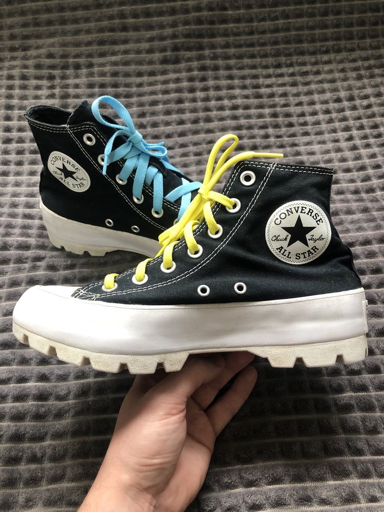 CONVERSE ALL STAR (37.5) 24см Lugged Hi высокие кеды женские оригинал