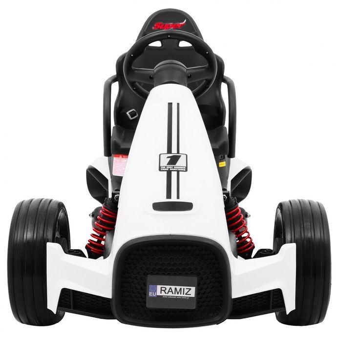 Gokart XR-1 bolid elektryczny dziecięcy biały sport - EkstraZabawki.pl