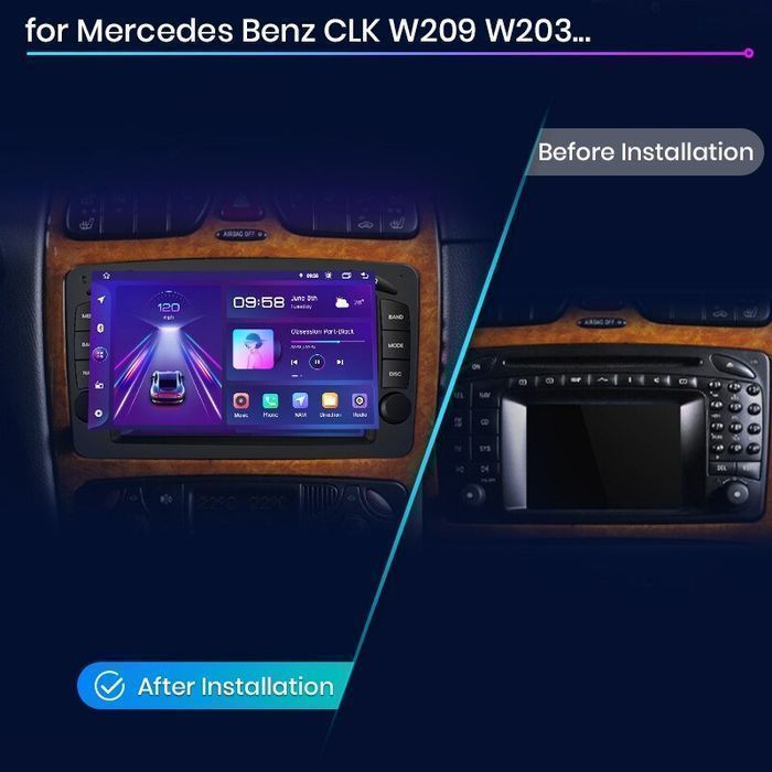 Radio nawigacja Mercedes Benz CLK W209 W203 W463 W208 Android