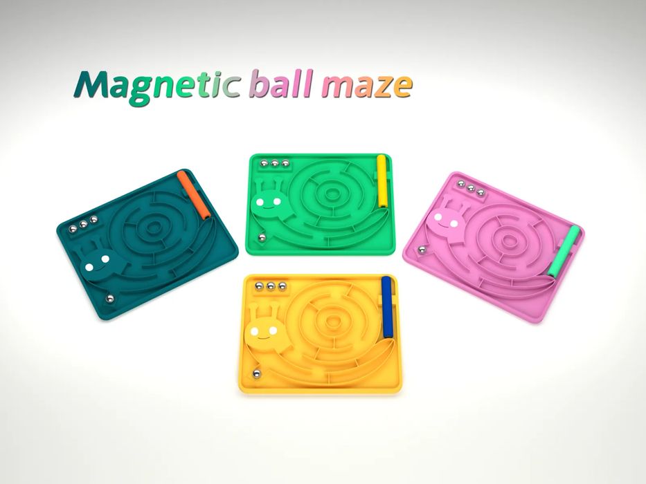 Labirinto Magnético de Caracol com Bola