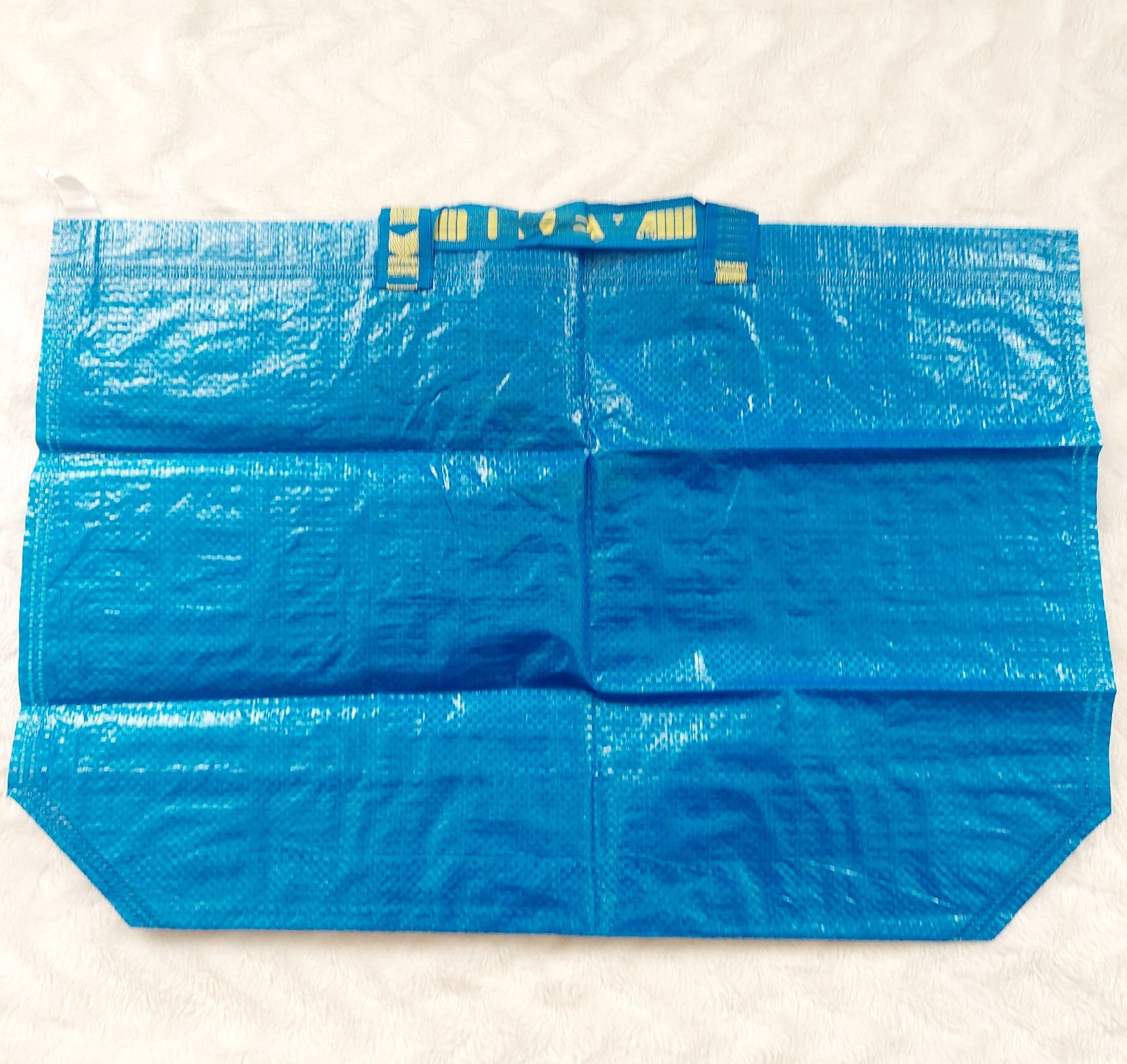 1zł wysyłka Torba 36l IKEA 3sztuki zestaw niebieska mocna i trwała