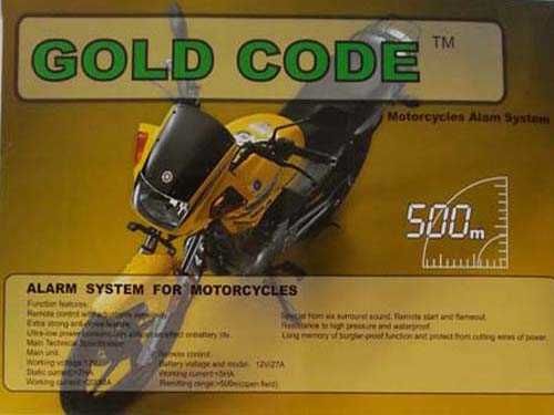 Alarme para Mota Moto Scooter «Gold Code»