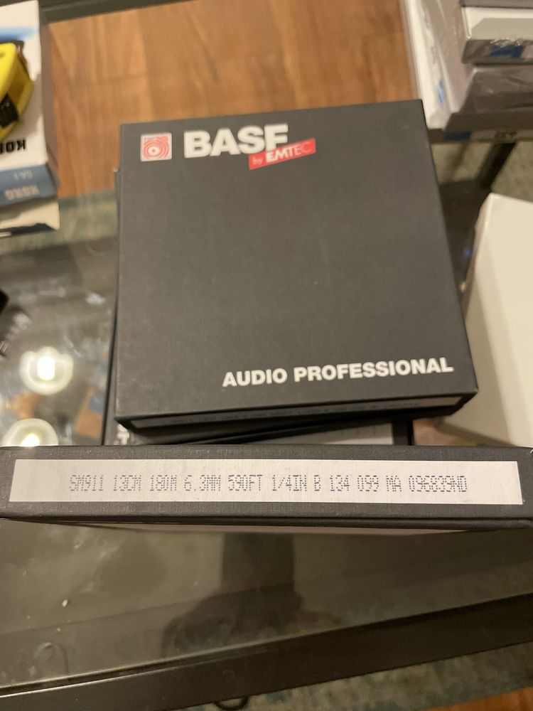 Profesjonalne taśmy szpulowe Basf SM 911 i quantegy low noise 632