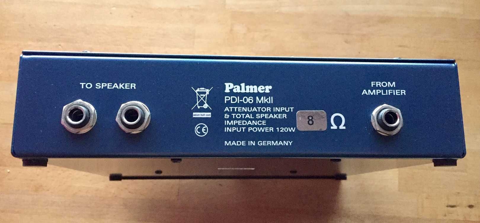 Palmer PDI-06  8 Ohm  -  Atenuador para amplificador até 120 Watts