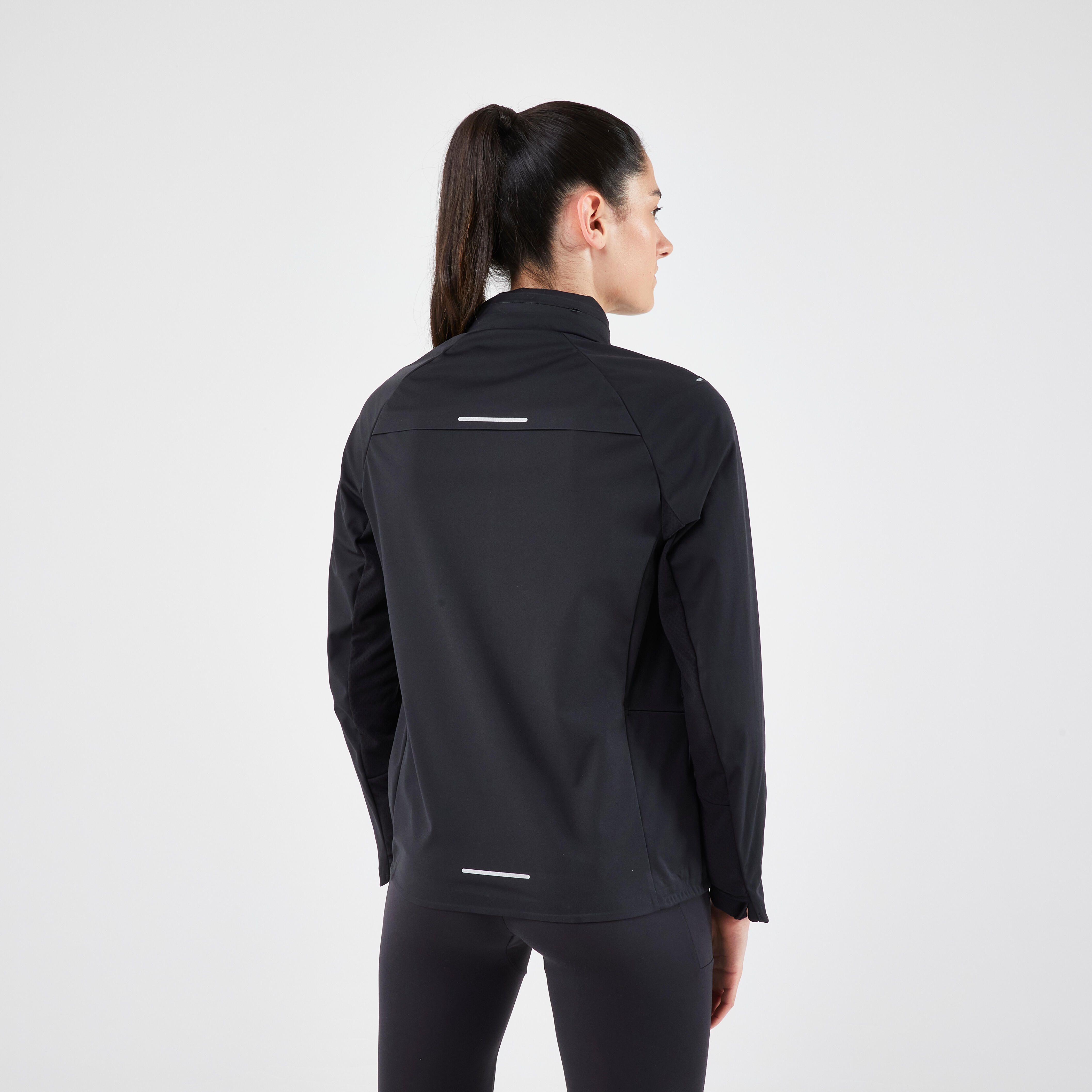 Casaco Quente de Corrida Mulher RUN 900 Warm Regul Preto