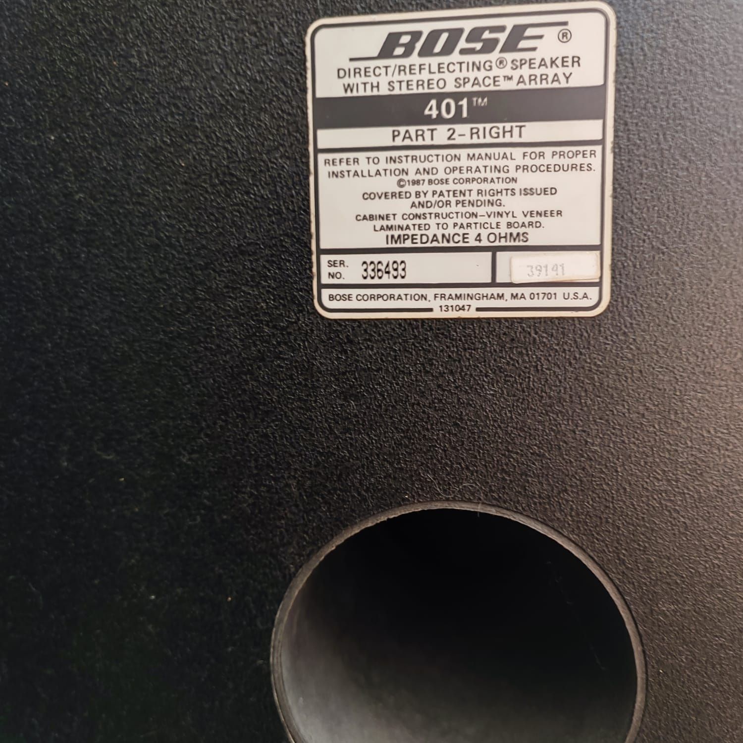 Colunas Bose 401