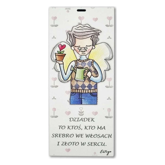 Obrazek Malowany Na Drewnie LE GRAZIOSE dziadek Grawer