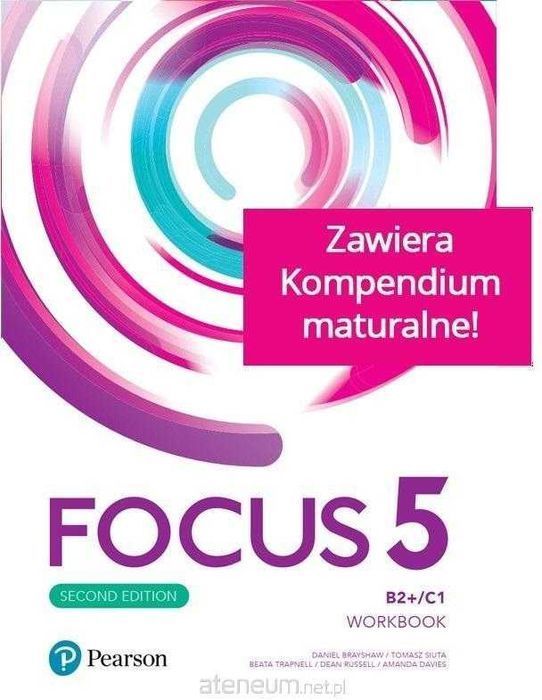 [NOWE] Focus 5 Ćwiczenia + Kompendium Maturalne Longman Pearson