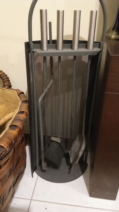 Utensílios lareira de 4 peças