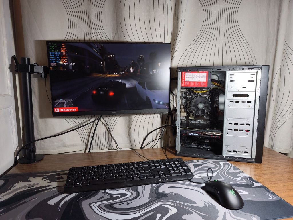 PC gamer Xeon 1220 com R9 380
