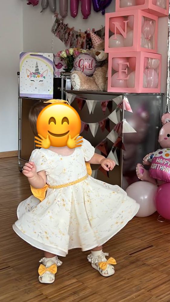 Нарядное детское платье на годик
