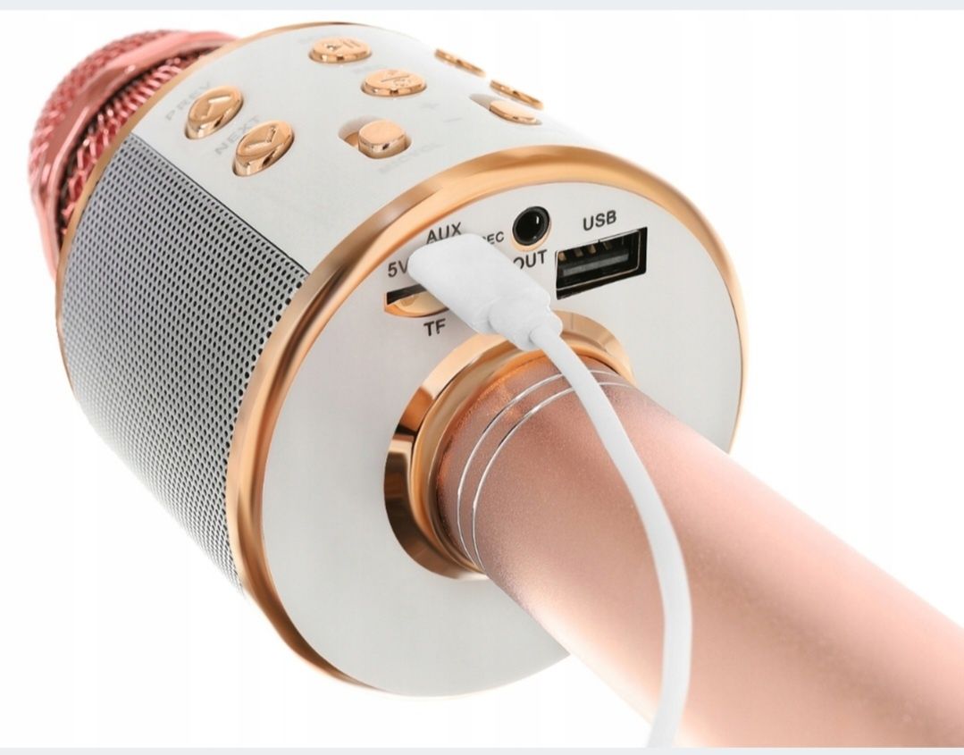 MIKROFON Bezprzewodowy Karaoke Bluetooth SD Głośnik kod N01