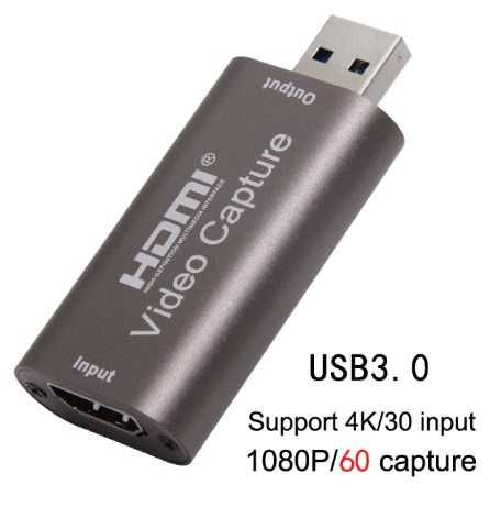 Placa de captura Video Streaming HDMI para USB 3.0 4K 1080p 60FPS NOVO