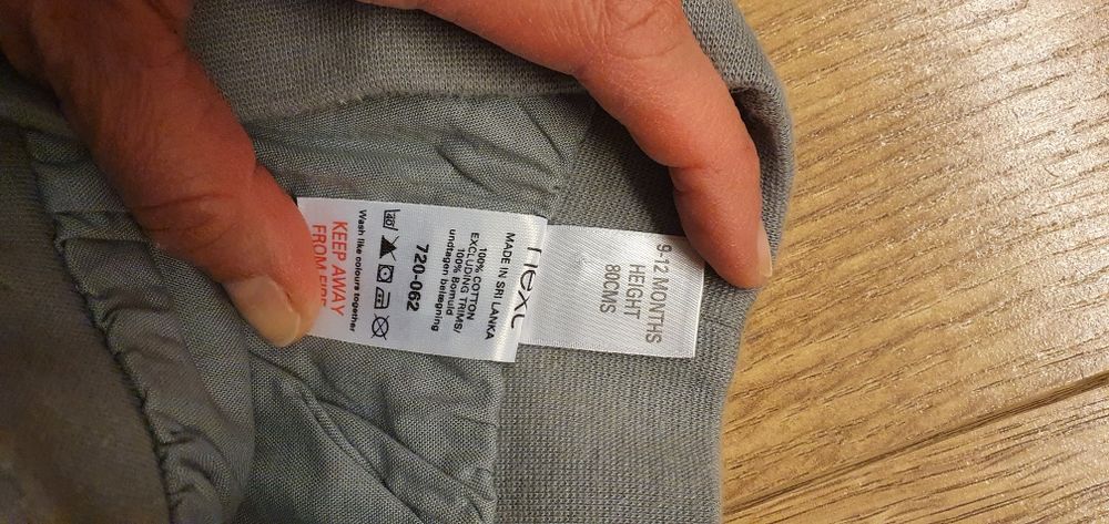 Spodnie Next i sweter 80 cm