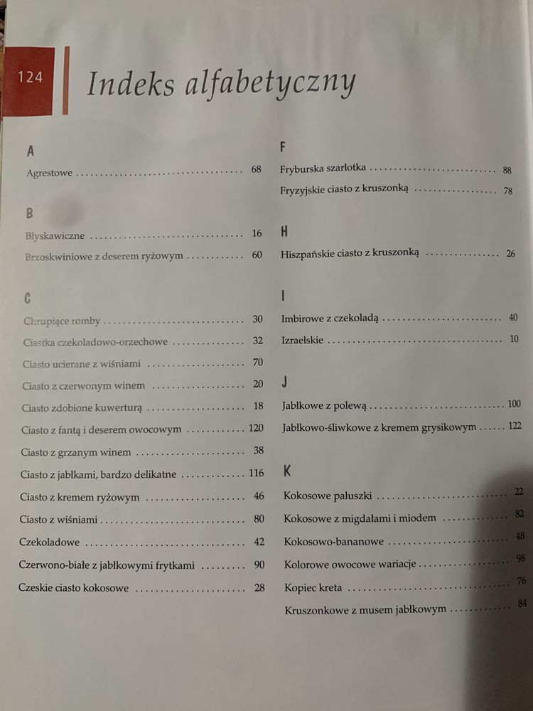 Ciasta książka z przepisami świat książki