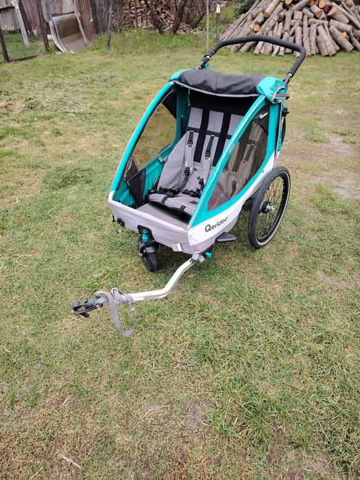 Przyczepka rowerowa Qeridoo Sportrex 2 Wózek Spacerowy 2 zaczepy