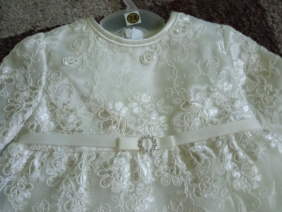 komplet niemowlęcy dla dziewczynki 4 części roz. 74