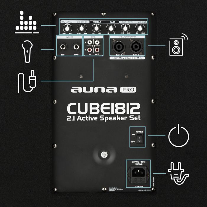 Cube 1812 Aktywny zestaw nagłośnieniowy