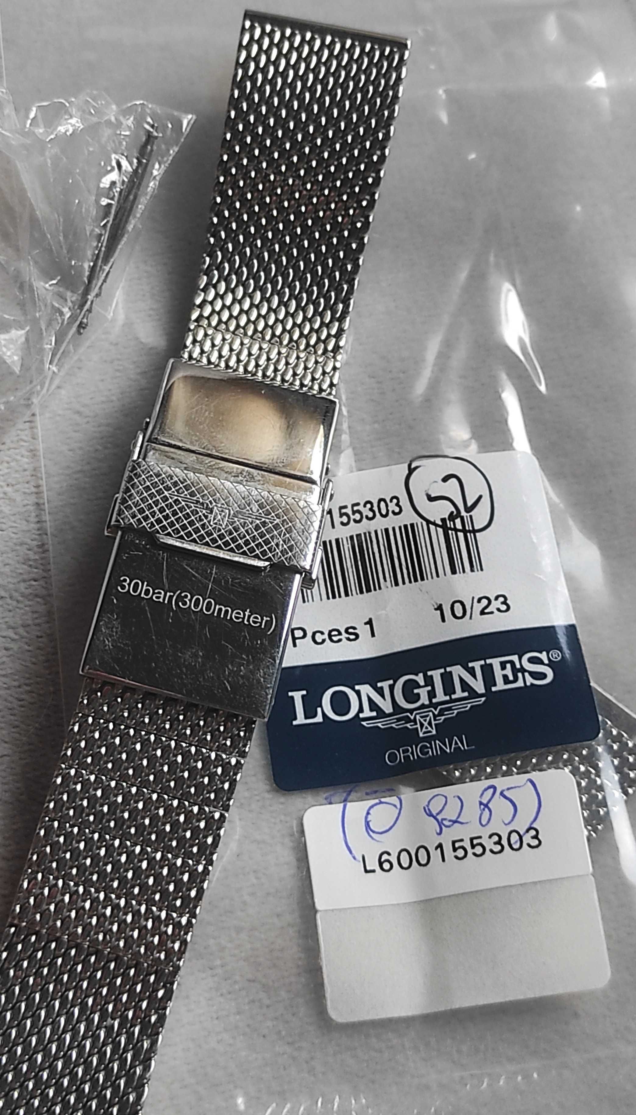 Bransoleta Mesh Stalowa Longines 19mm Legend Diver + ori TELESKOPY