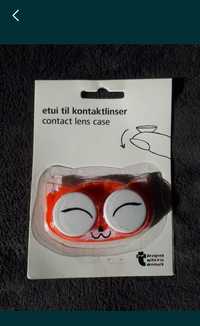 Pudełko case na soczewki kontaktowe Tiger lis kot nowe fancy cool