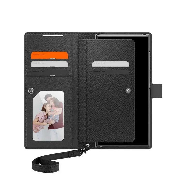 Чехол-книжка Spigen Wallet S Plus для Samsung Galaxy S24 Ultra Black