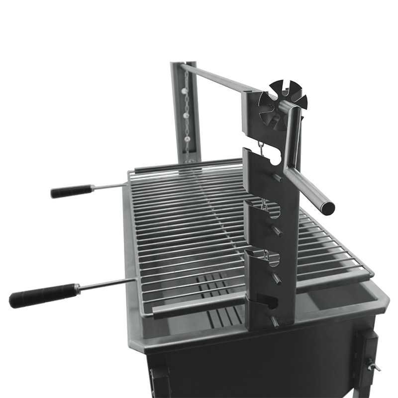 Churrasqueira a carvão em Inox BlazeElite 3 em 1
