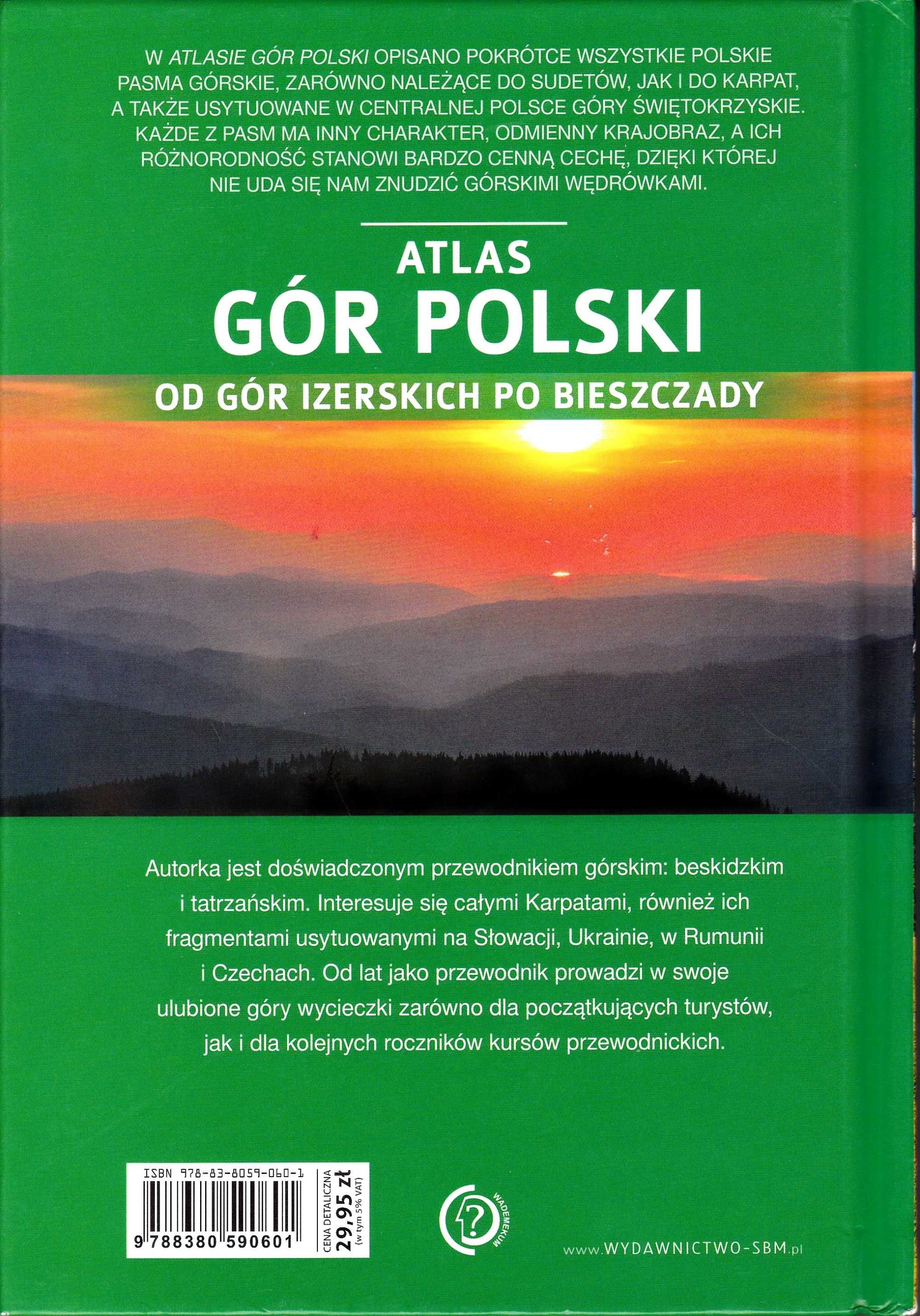 Atlas gór Polski od gór Izerskich po Bieszczady SBM B. Zygmańska