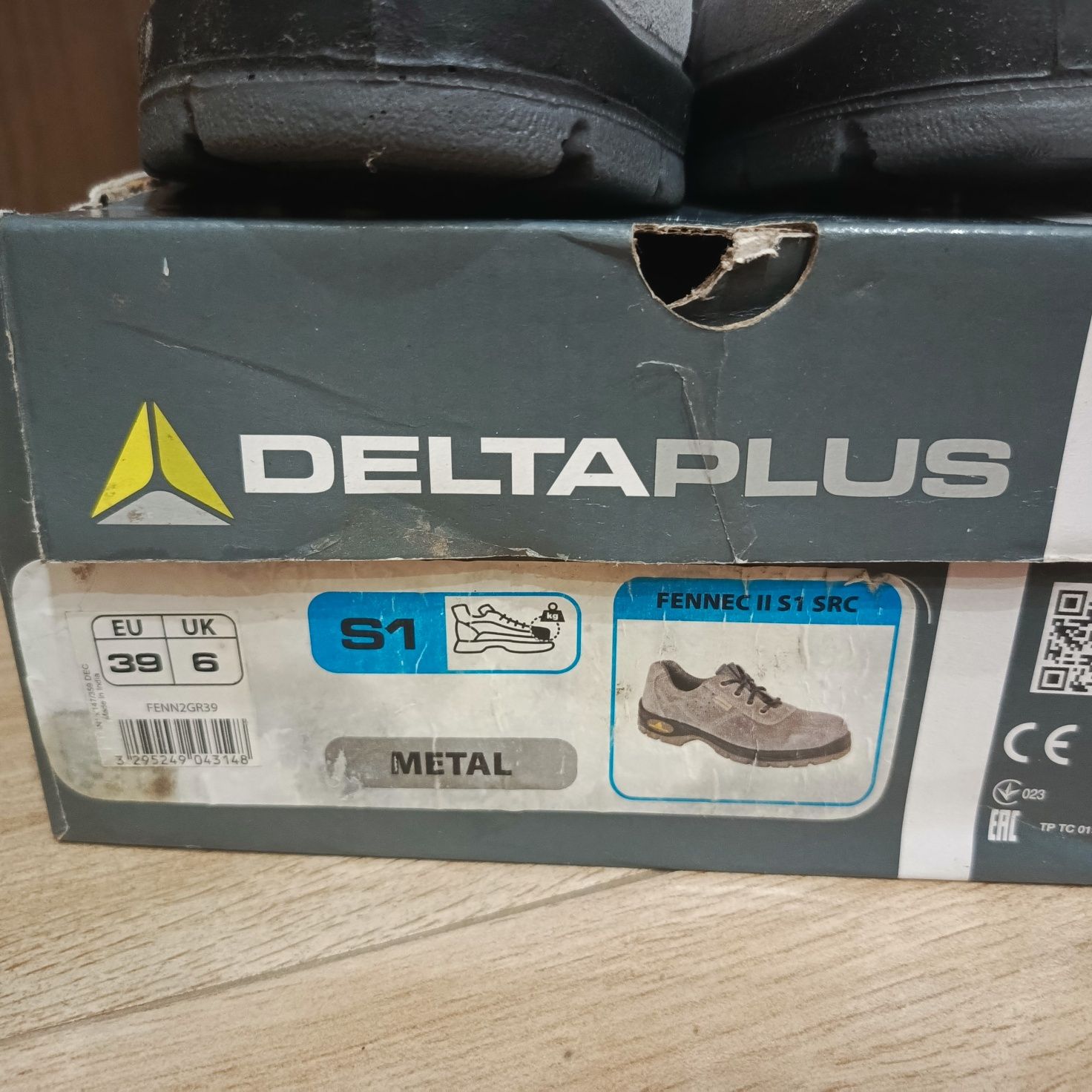 Buty ochronne robocze skórzane Delta Plus r. 39