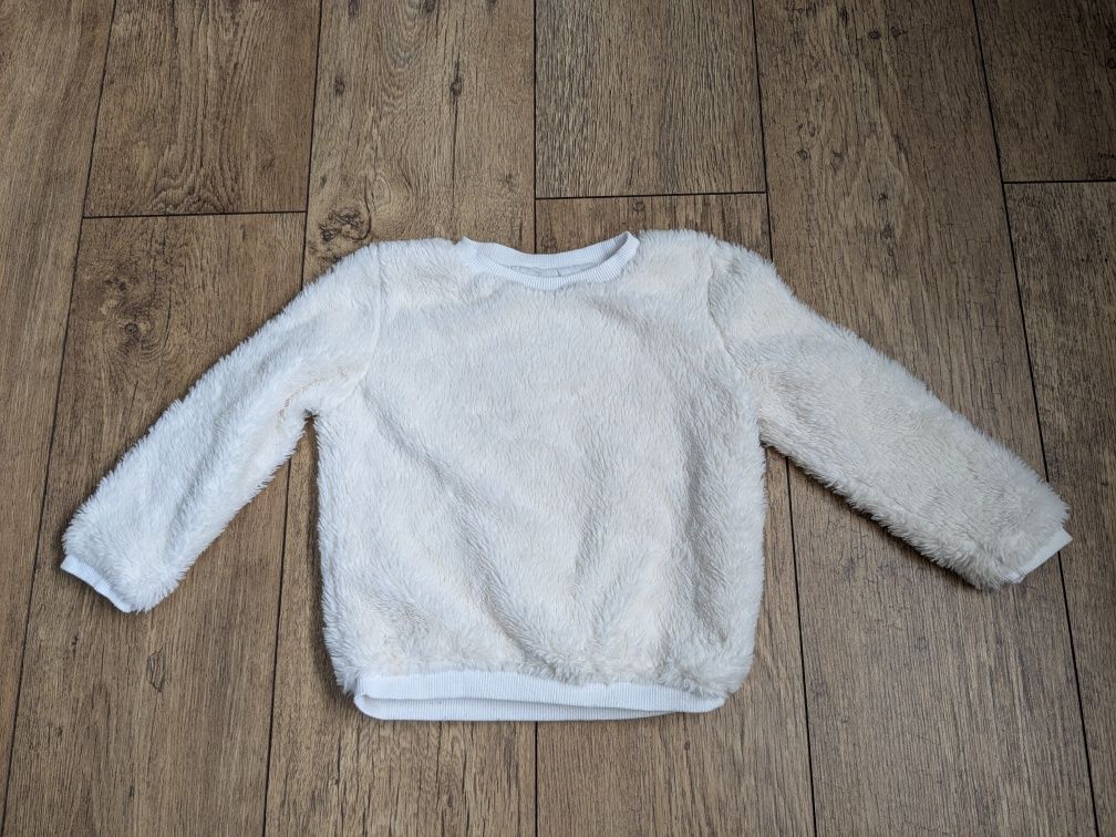 Bluza/Sweterek miś biały 104