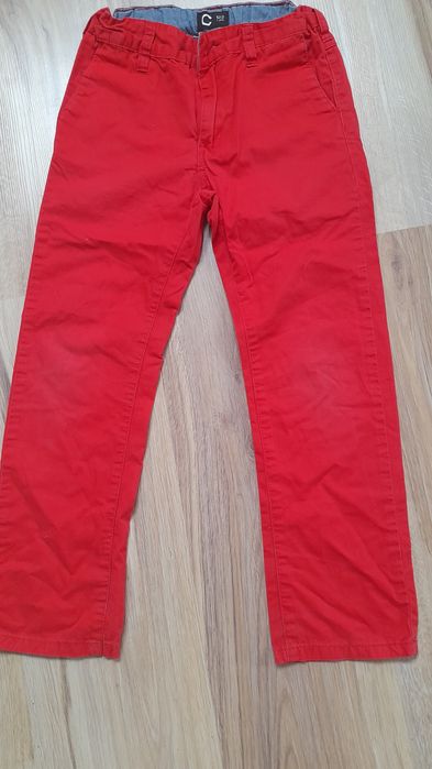 Czerwone chłopięce spodnie Cubus 122