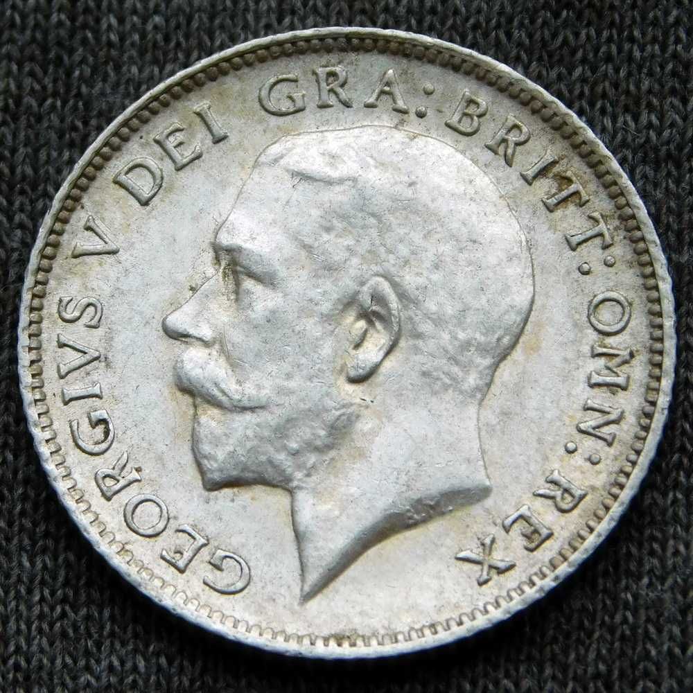 Монета - Великобританія - 6 пенсів - 1914 - George V - срібло