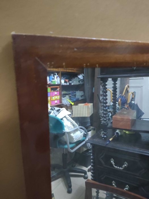 Varios Espelhos com moldura em madeira Vintage