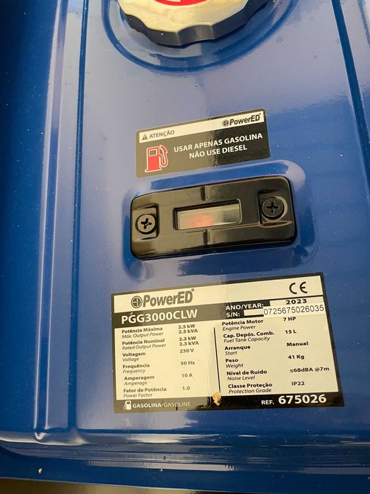 Gerador a Gasolina PowerED PGG3000CLW – 2,3 kW