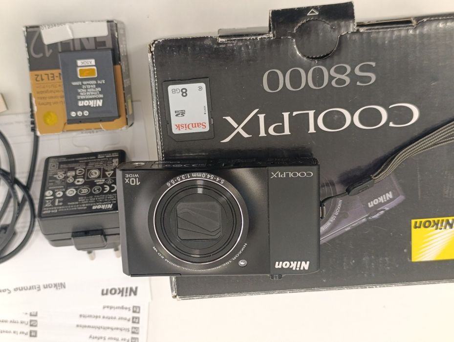 Aparat cyfrowy NIKON Coolpix S8000 14Mp x10 HD HDR vintage BDB CCD