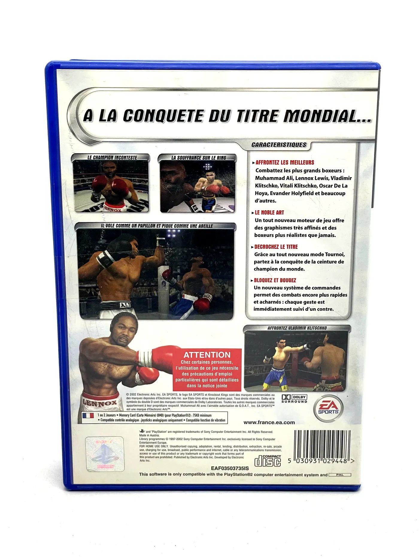Knockout Kings 2002 PS2 Po Francusku