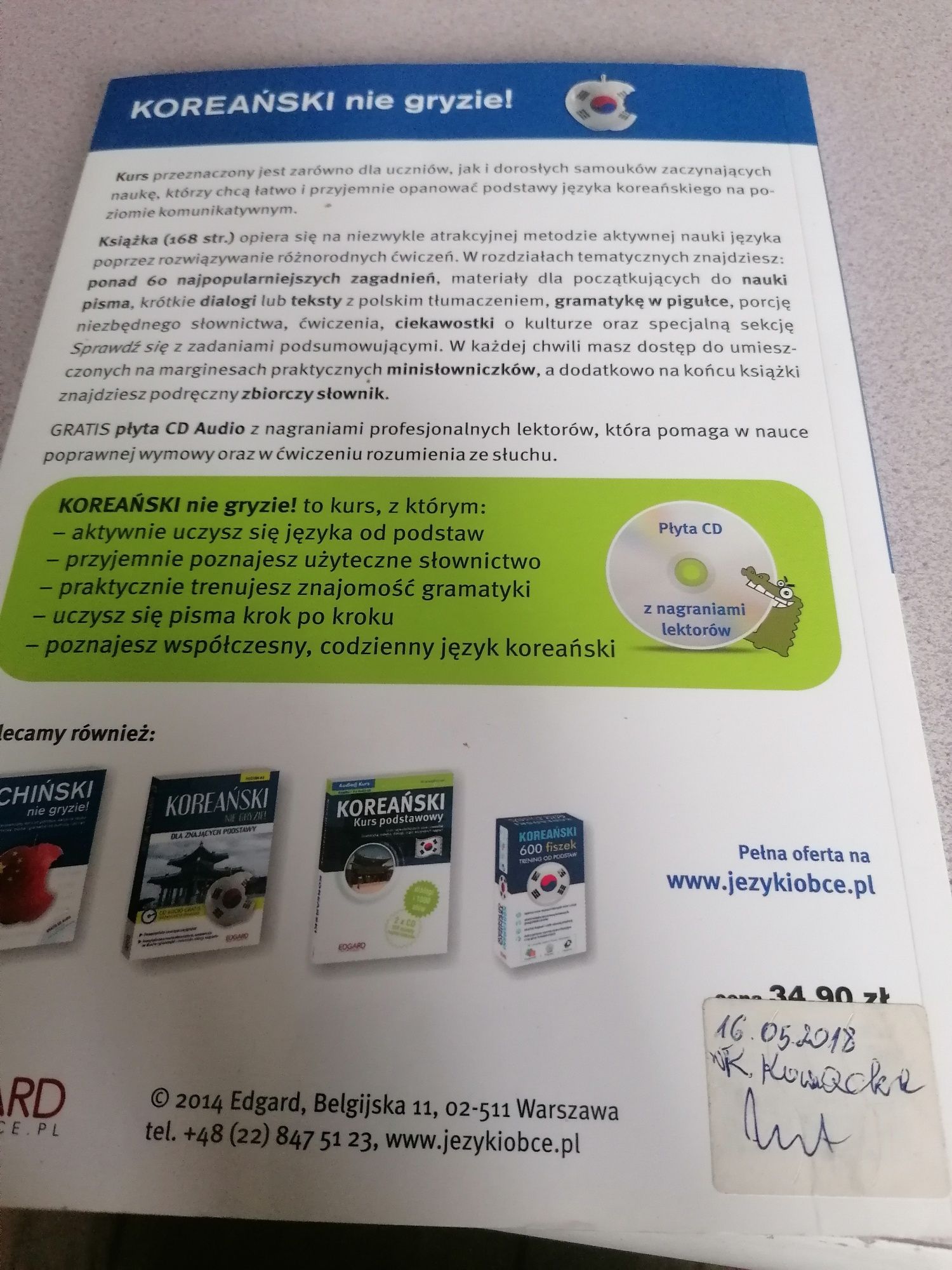 Koreański nie gryzie KURS + CD AUDIO