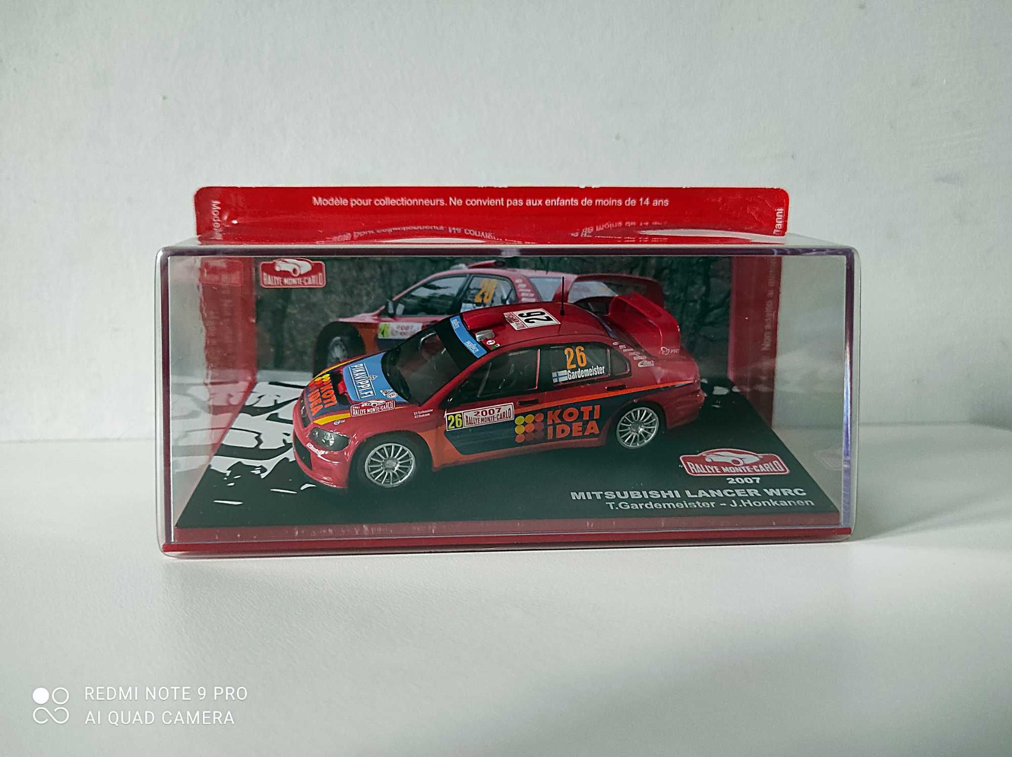 Zestaw 4 Modele Rajdowe SUBARU IMPREZA WRC Mitsubishi Lancer 1:43