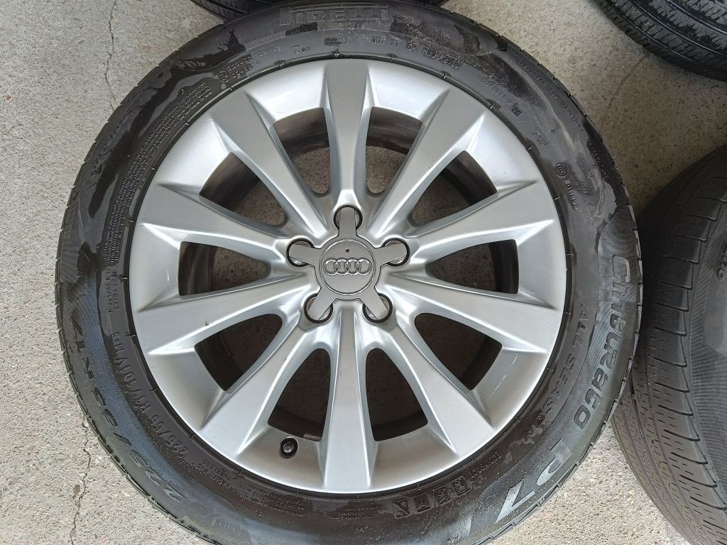 Felgi17 5x112 oryg Audi A6 A4 Q3 opona lato 5mm kpl