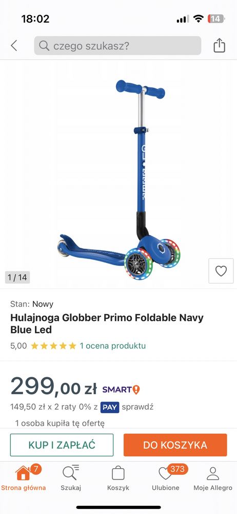 Hulajnoga trójkołowa Globber