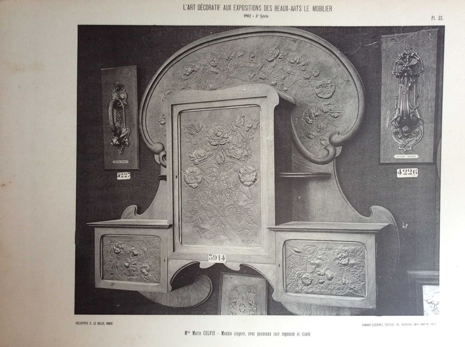 Tema: Mobiliário.  Estampas fotográficas.  Ano 1902.  Public. n.º 5